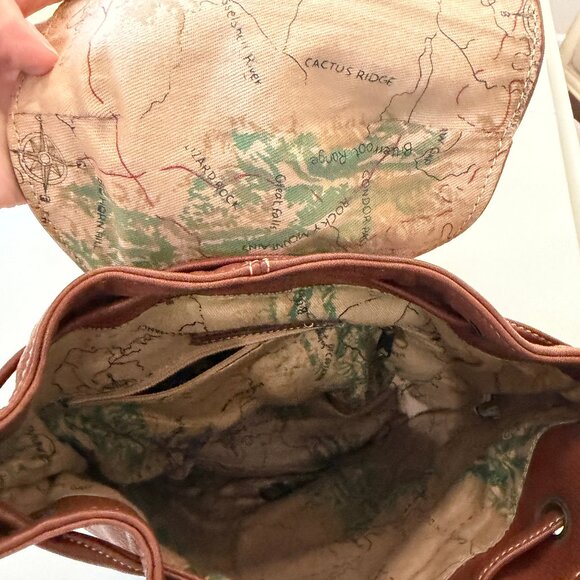 Never-used Durkee’s Express Vintage Leather Backpack \